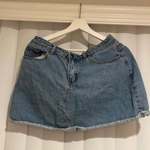 Blue jean skirt